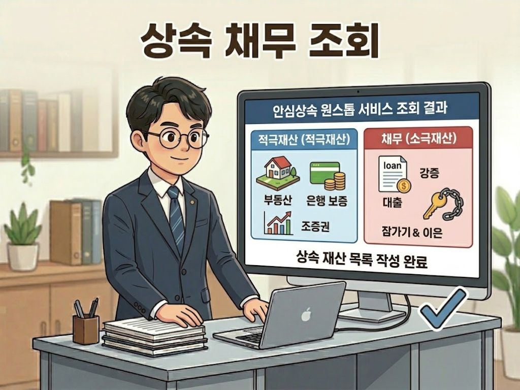 안심상속 자산 및 채무 정밀 조사 설명 이미지