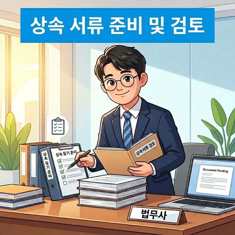 상속인 확정 및 필요서류 준비 설명 이미지