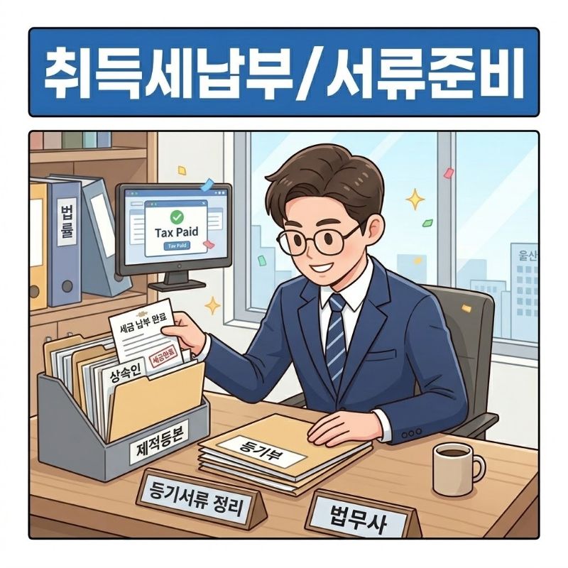 취득세 신고 / 필요서류 준비 설명 이미지