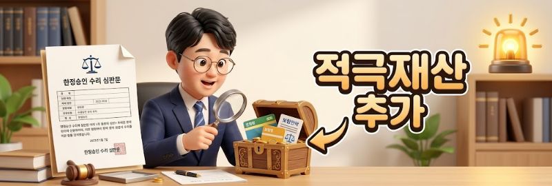 적극재산은 반드시 경정신청해야한다