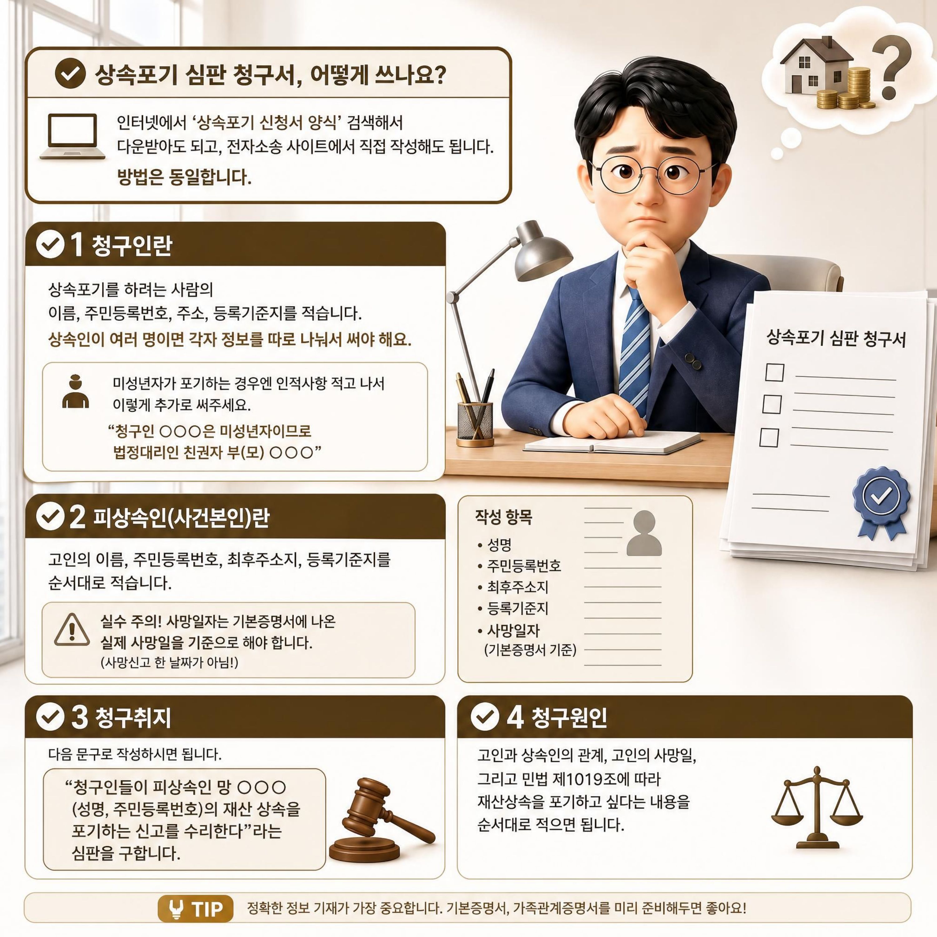 상속포기신청서