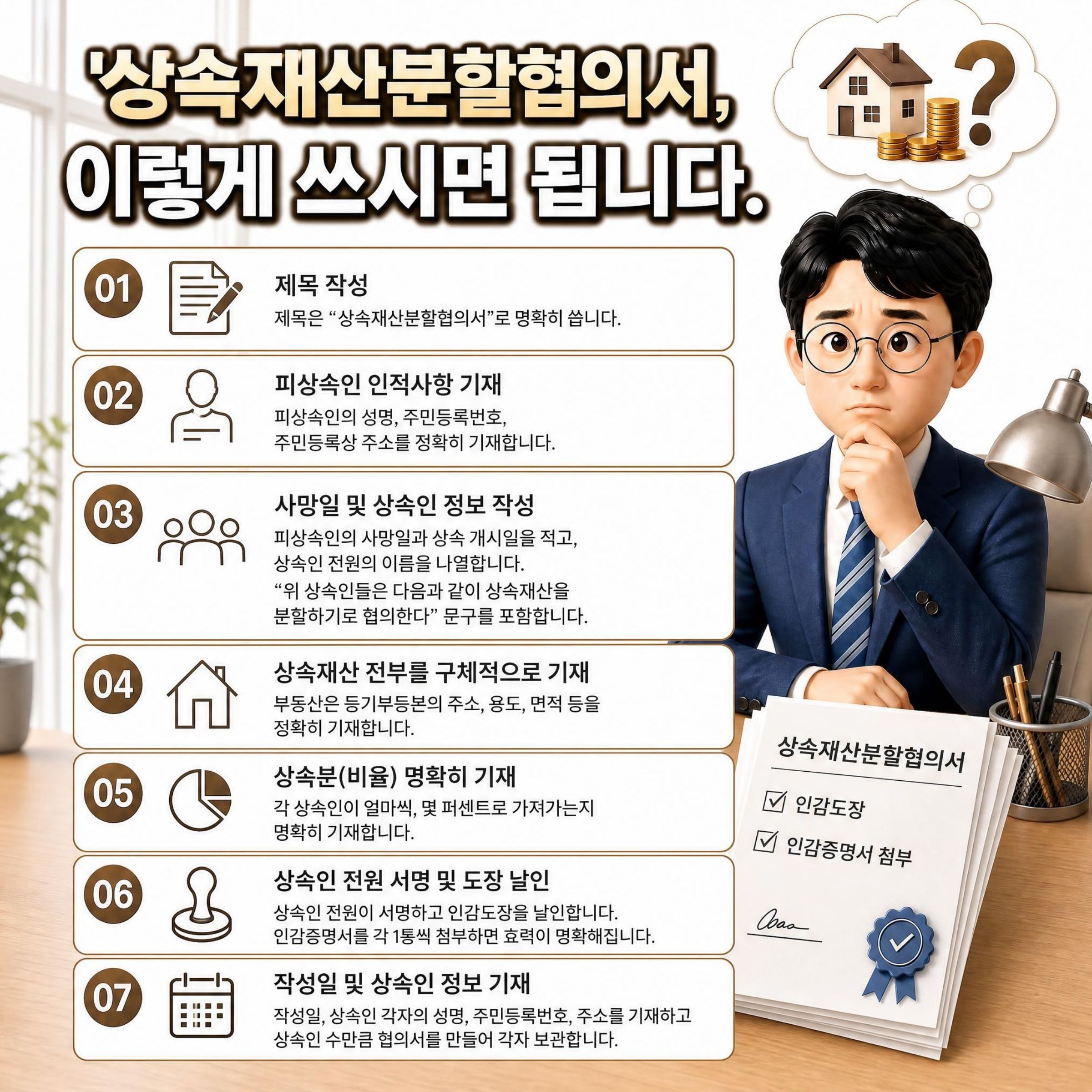 상속재산분할협의서 작성방법
