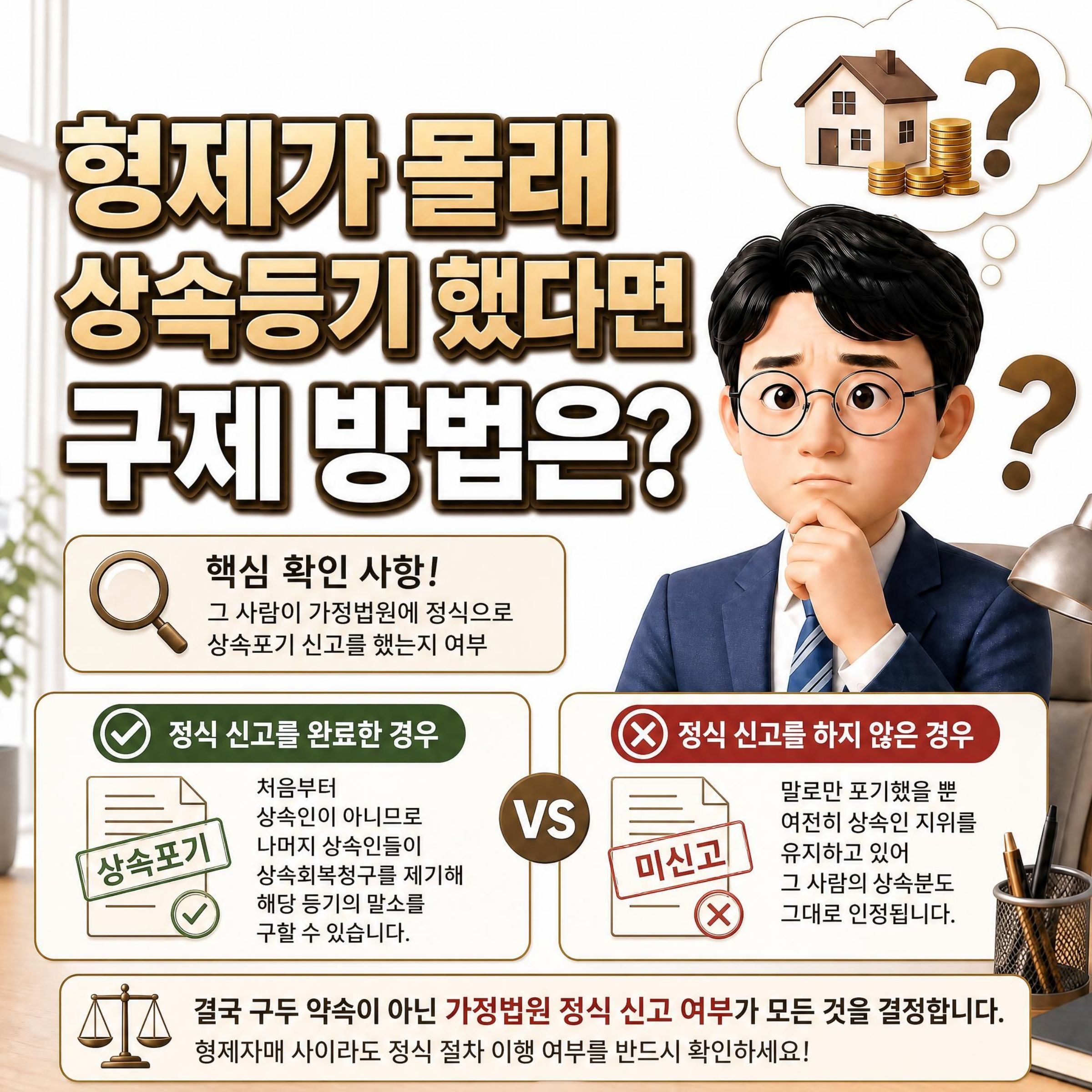 형제가 몰래 상속등기