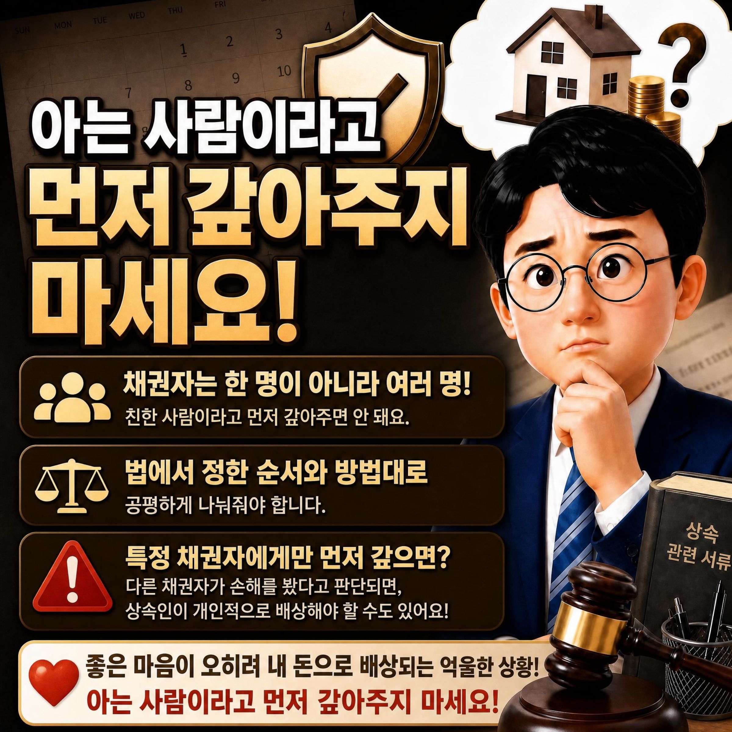 한정승인 채권자대응